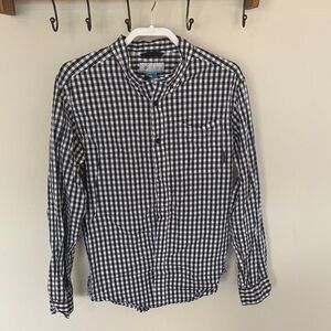 Stylish Navy and White Checkered Men's Shirt